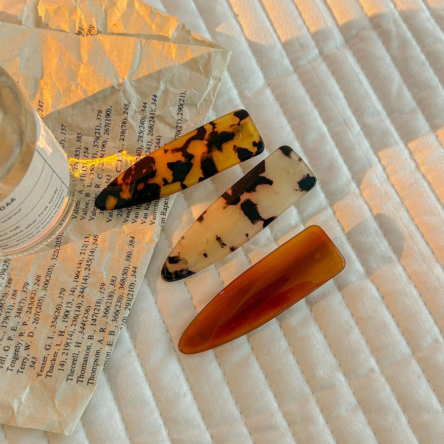 Women's Simple Style Classic Style Color Block Acetic acid sheets Hair Clip