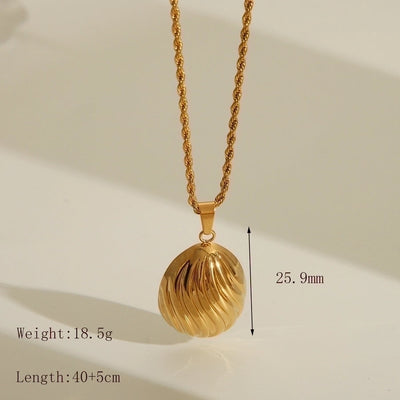 Jewelry Casual Commute Texture round 304 Stainless Steel 18K Gold Plated Earrings Necklace