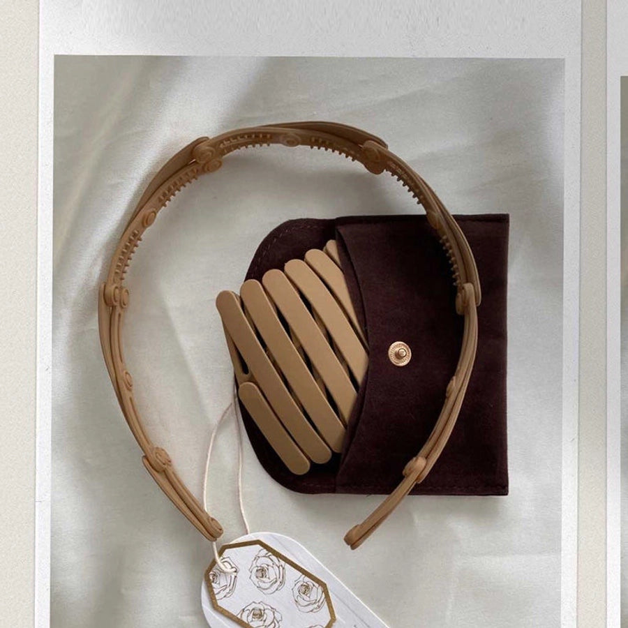 Women's Sweet Shiny Flower Arylic Inlay Rhinestones Pearl Hair Band