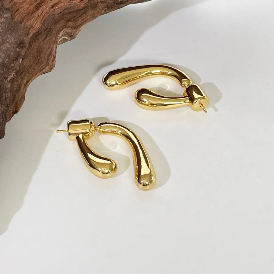 1 Pair Simple Style Classic Style Geometric Copper Ear Studs