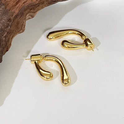 1 Pair Simple Style Classic Style Geometric Copper Ear Studs