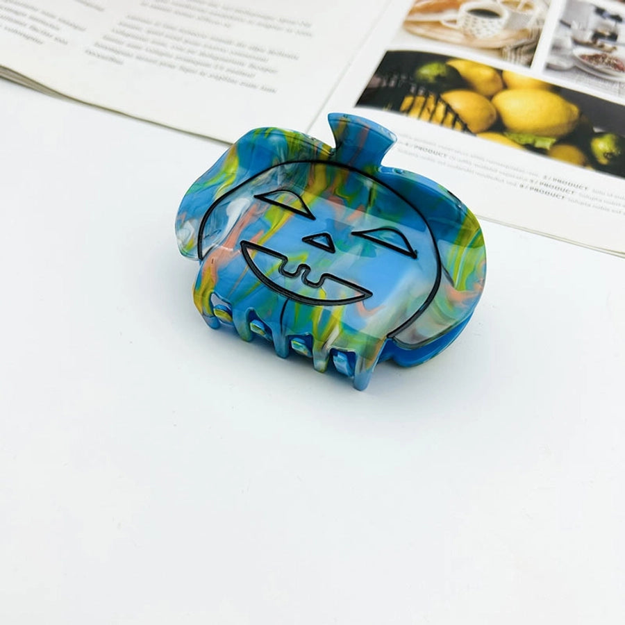 Halloween Original Design Women's Skull Arylic Carving Hair Clip Hair Claws