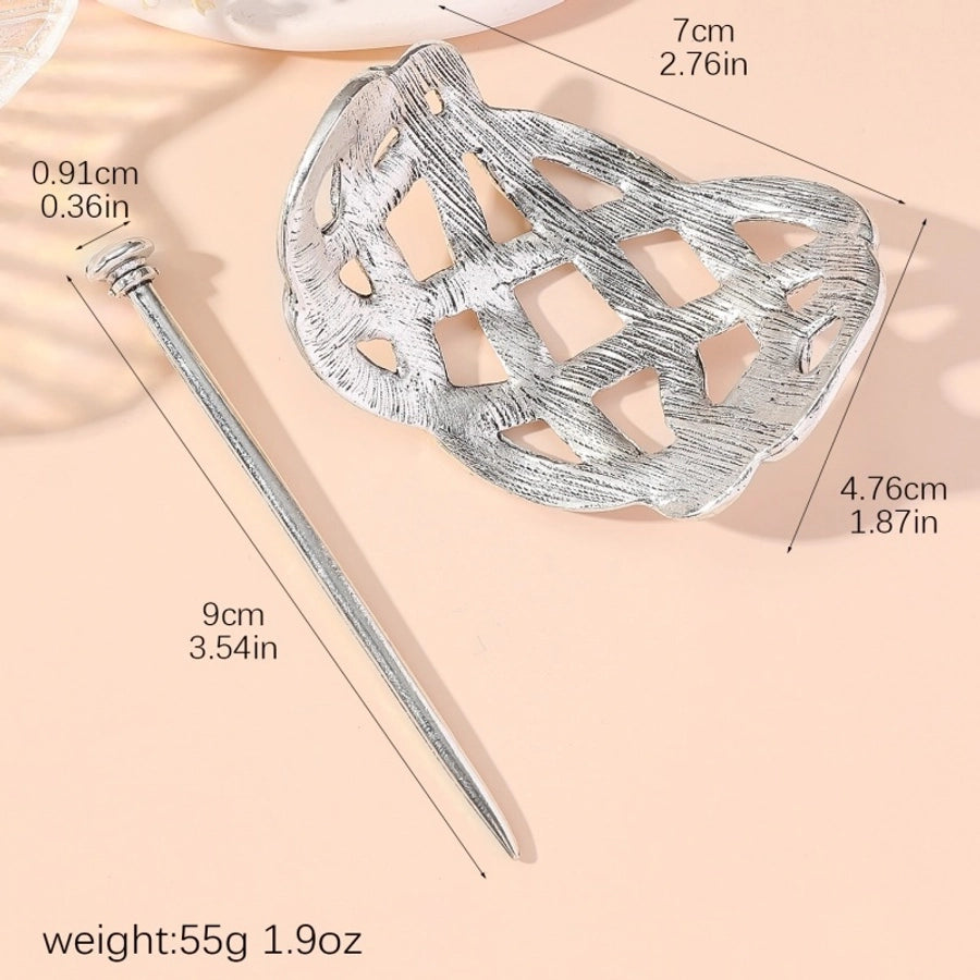 Women's Simple Style Solid Color Alloy Plating Hair Clip