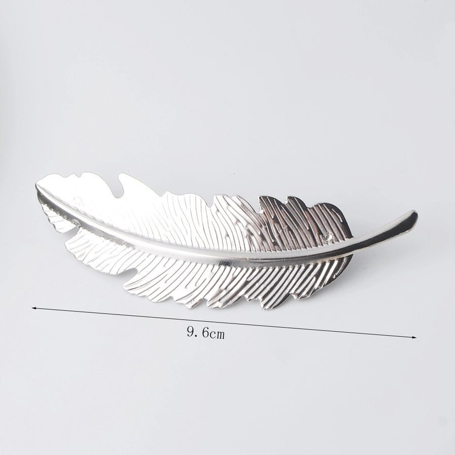 fashion geometric metal plating hair clip