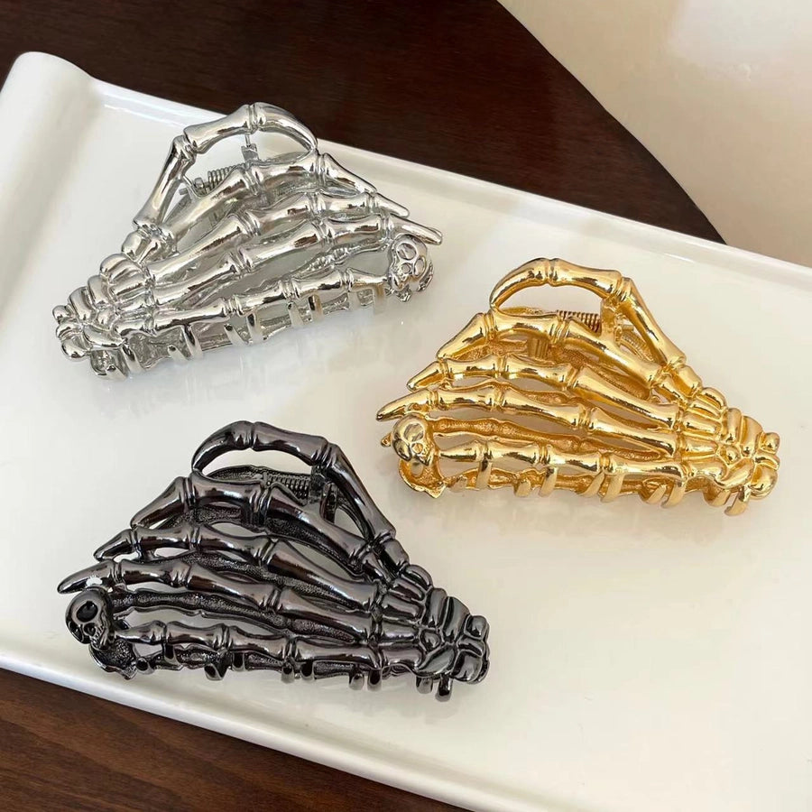 women's ig style vintage style paw print solid color skull zinc alloy plating hair claws