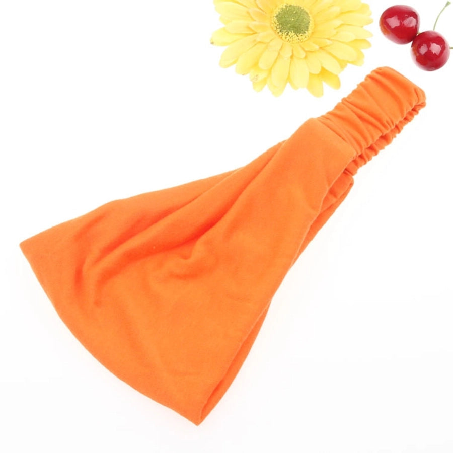 fashion solid color cotton hair band