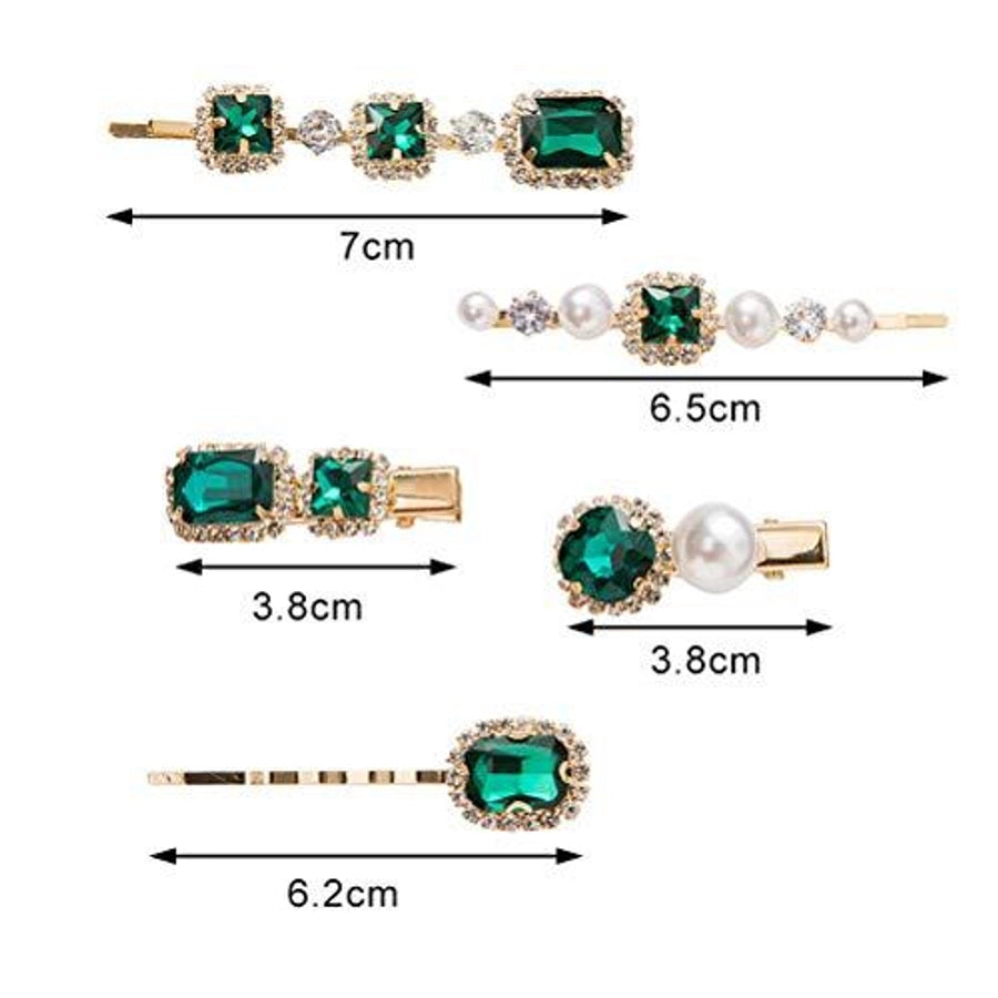 women's simple style color block copper plating inlay rhinestones hair clip