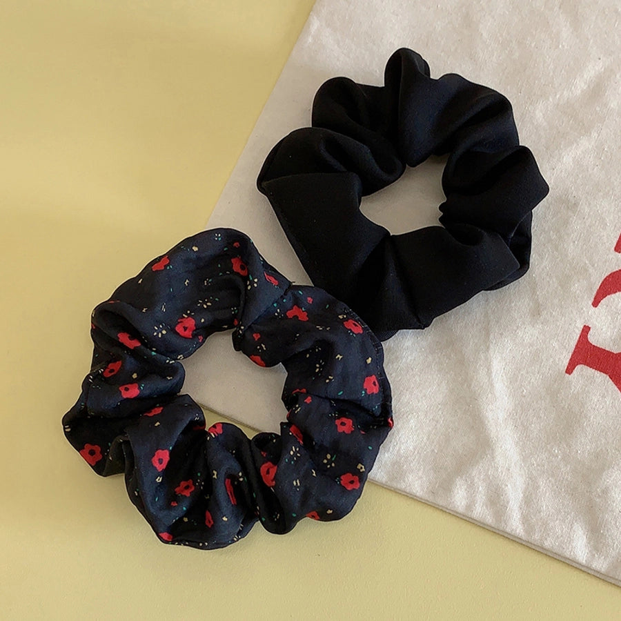 Women's Sweet Simple Style Ditsy Floral Solid Color Cloth Hair Tie