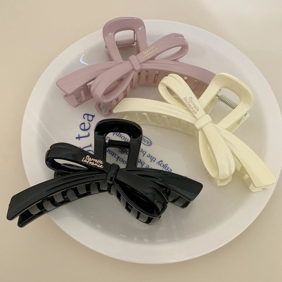 Women's Sweet Simple Style Bow Knot PS Hair Claws