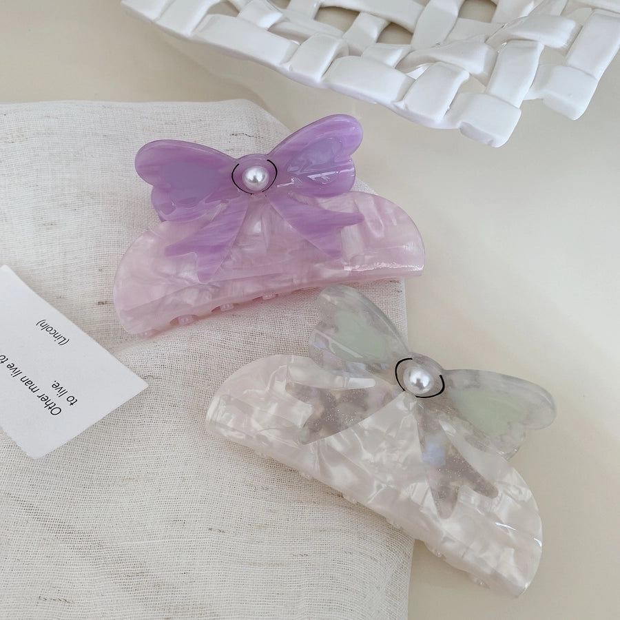 Women's Elegant Cute Luxurious Bow Knot Acetic acid sheets Hair Claws
