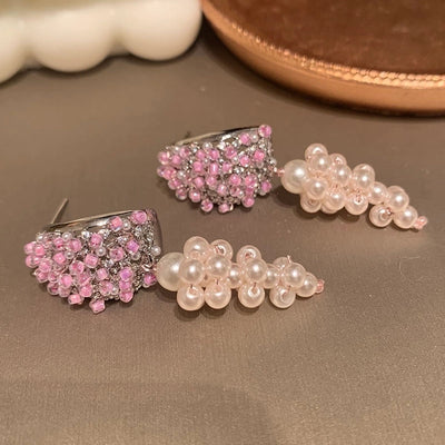 1 Pair Elegant Streetwear Geometric Plating Synthetics Metal Copper Zircon 14K Gold Plated Drop Earrings