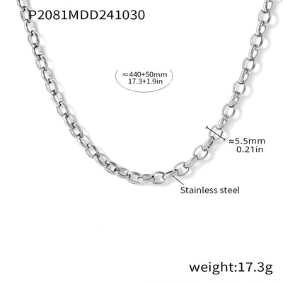 Jewelry Elegant Circle 304 Stainless Steel Rhinestones Glass Stone 18K Gold Plated Plating Inlay Earrings Necklace