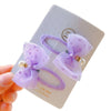 simple style bow knot cloth hair clip