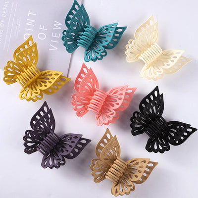 fashion butterfly plastic hair claws