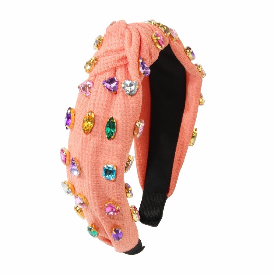 Women's Retro Knot Cloth Handmade Inlay Rhinestones Hair Band