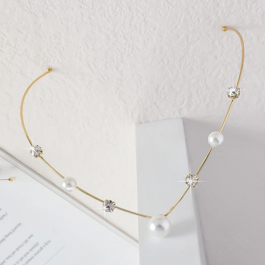 Women's Sweet Simple Style Geometric Leaves Iron Plating Hair Band