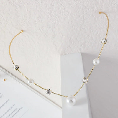 Women's Sweet Simple Style Geometric Leaves Iron Plating Hair Band