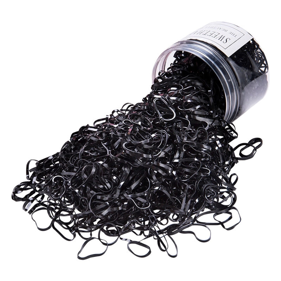 children's headdress rubber band hair tie black rubber band thickened hair rope