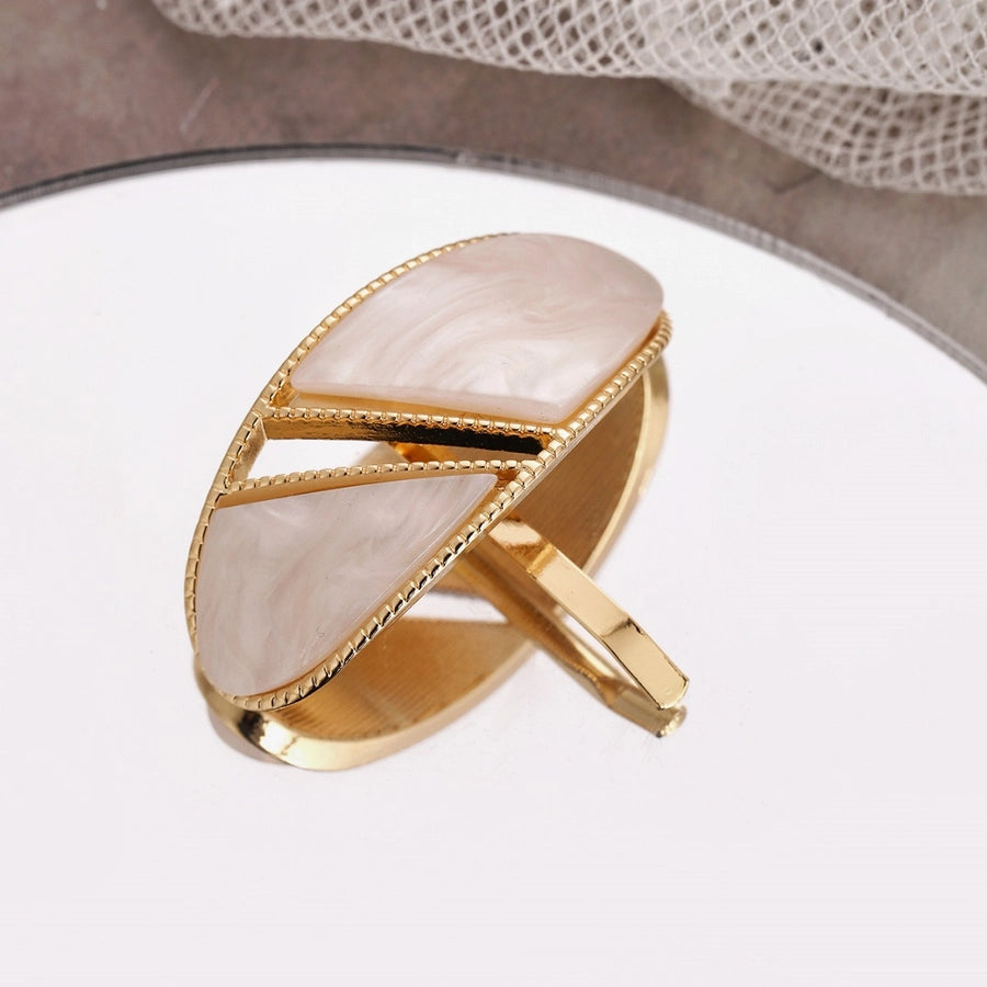 Women's Retro Color Block Acetic acid sheets Plating Hair Clip