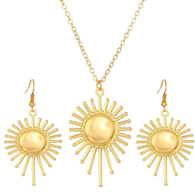 new sun jewelry suit women's  style blue eyes diamond necklace earrings Devil's Eye suit