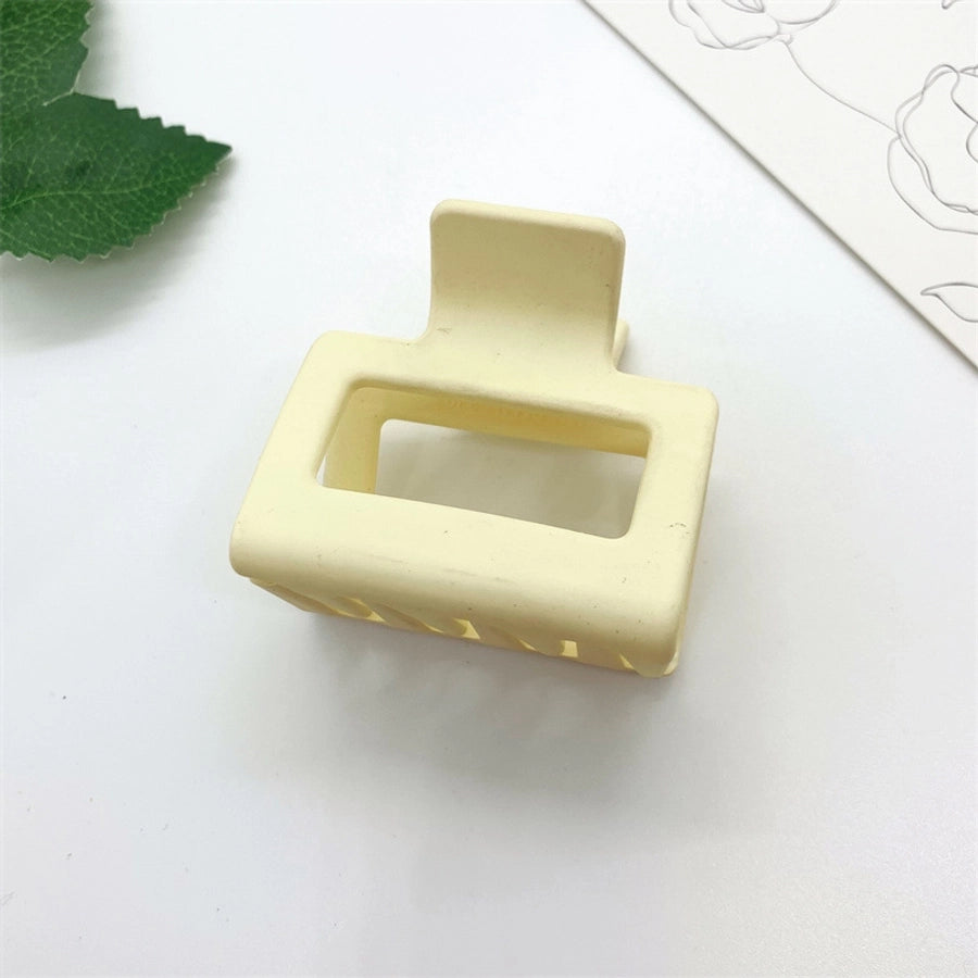 simple style solid color arylic hair claws 1 piece