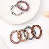 basic leopard plastic hair tie