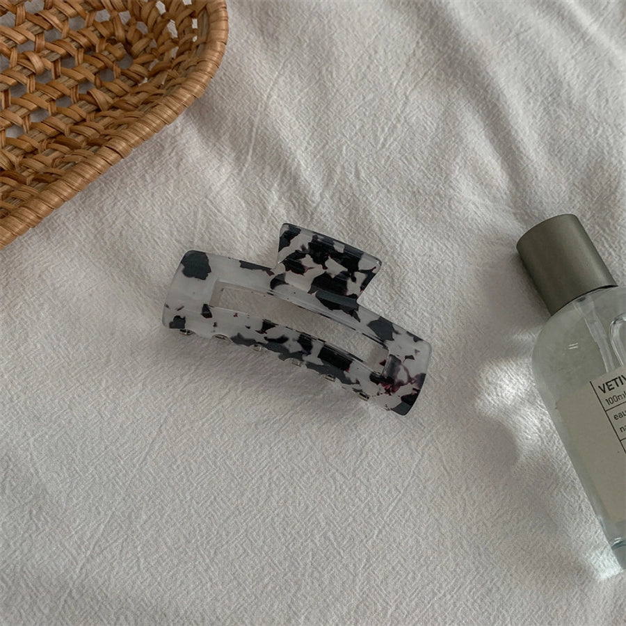 fashion color block acetic acid sheets hair claws 1 piece