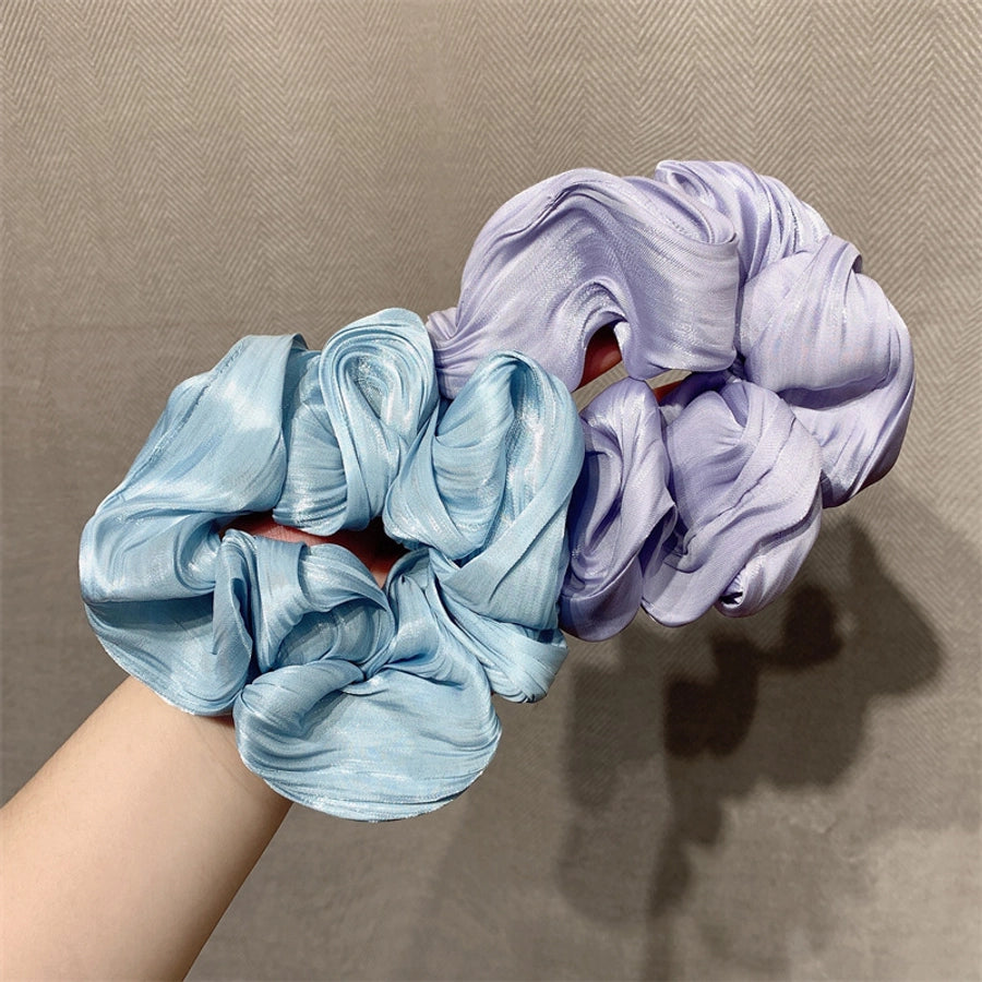 simple style solid color cloth hair tie