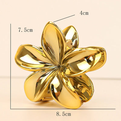 Women's Elegant Streetwear Flower Plastic Plating Hair Claws