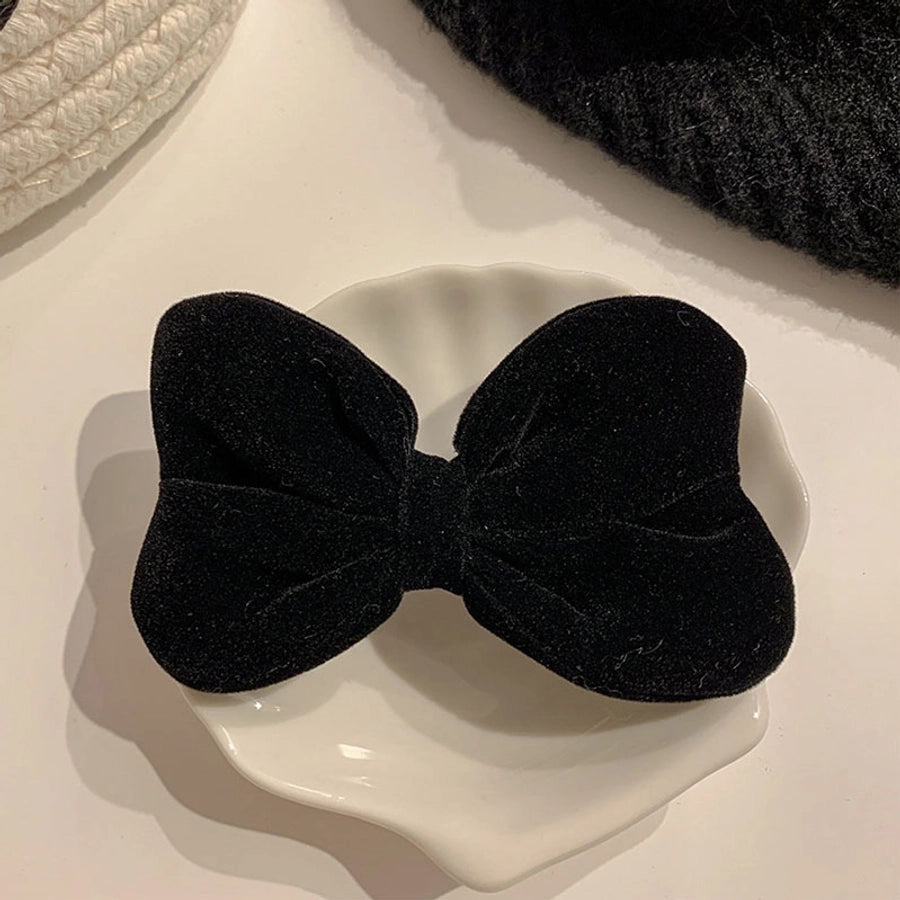 cute bow knot cloth patchwork hair clip 1 piece