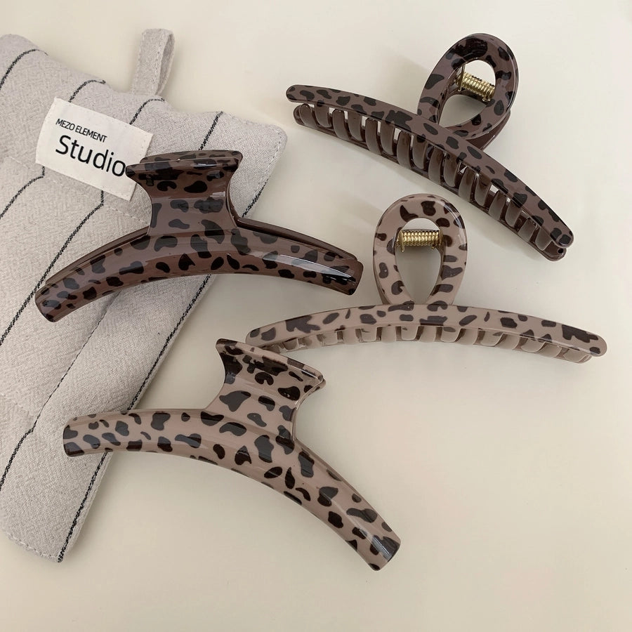 Women's Simple Style Classic Style Leopard PS Hair Claws