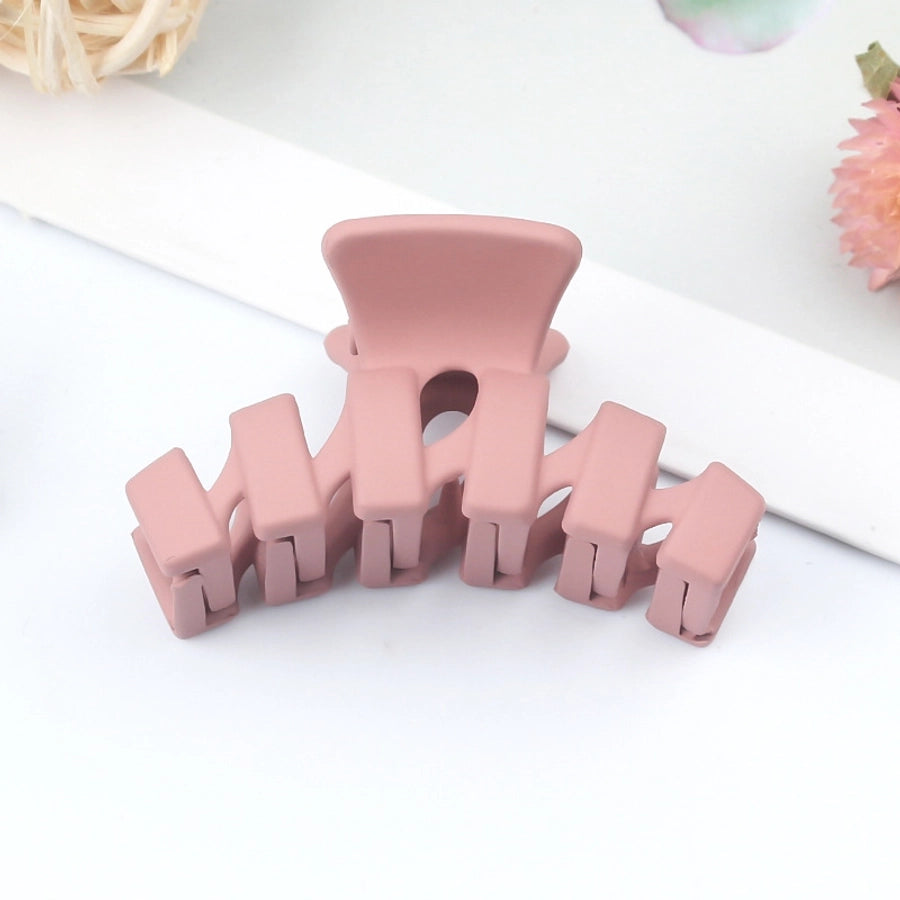 simple style solid color arylic stoving varnish hair claws 1 piece