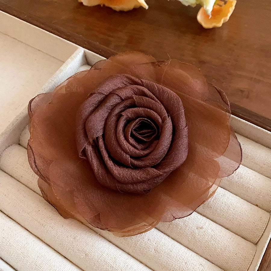 Women's Simple Style Classic Style Flower Cloth Hair Clip