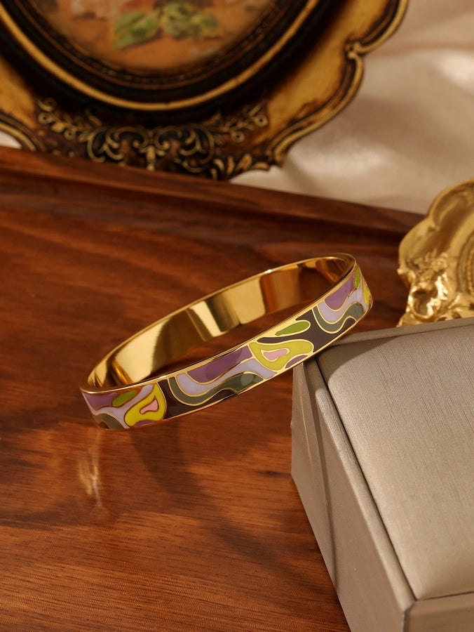 Bohemian Geometric 306 Stainless Steel Bangle In Bulk