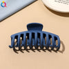 fashion solid color plastic metal hair claws 1 piece