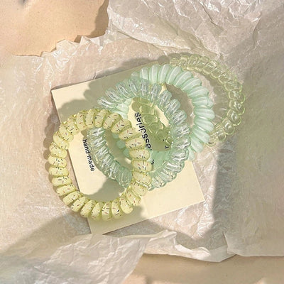 Women's IG Style Sweet Color Broken Point Solid Color Plastic plastic Hair Tie