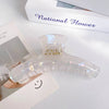 Mermaid Ji acetate hairpin female  back head bath pan head grip elegant temperament shark clip headdress
