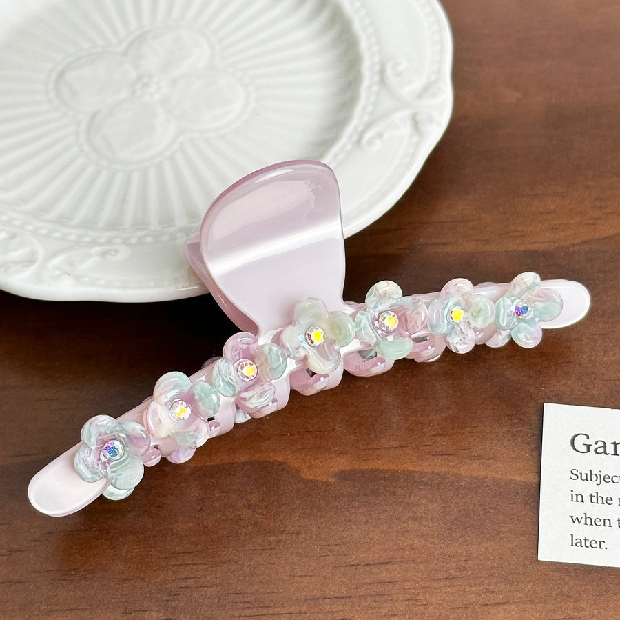 Women's Casual Simple Style Streetwear Floral Acetic acid sheets Hair Claws