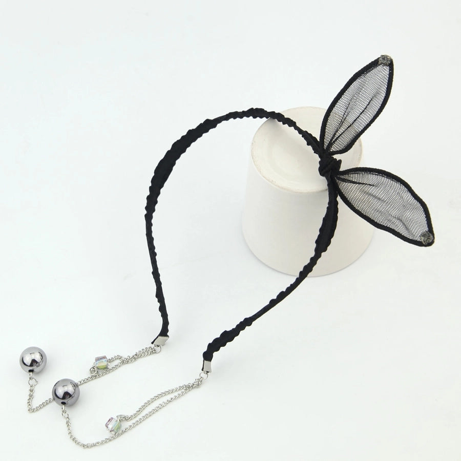 simple lace rabbit ears cute bow hairband