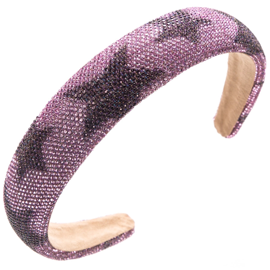 Women's Elegant Glam Pentagram Cloth Sponge Inlay Rhinestones Hair Band