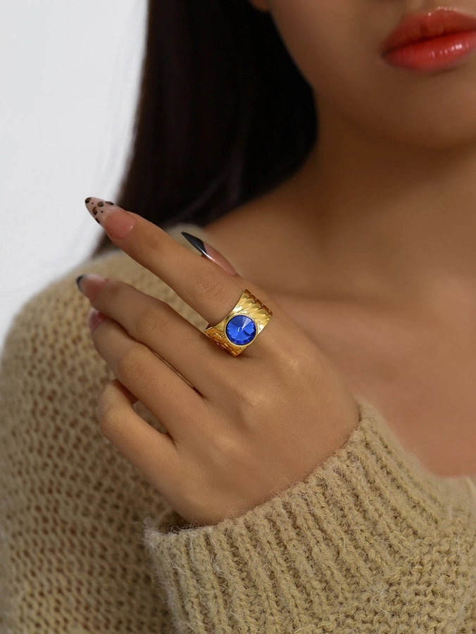 Jewelry Vintage Style Simple Style Geometric 304 Stainless Steel Wide Band Rings Open Rings