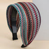 Women's Simple Style Color Block Linen Hair Band