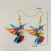 1 Pair Cartoon Style Exaggerated Cool Style Bird Arylic Iron Drop Earrings