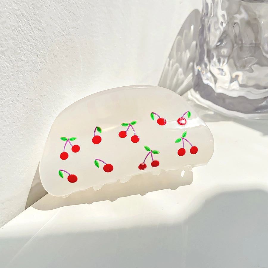 simple style fruit arylic handmade hair claws