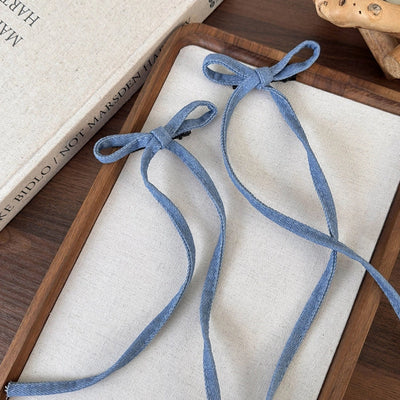 Women's Casual Preppy Style Artistic Bow Knot Alloy Cloth Hair Clip