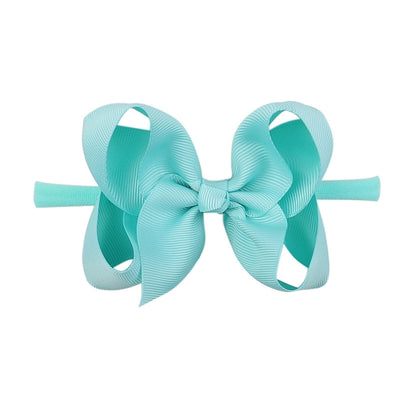 2337 20 color bubble flower headband new children bow nylon hair band  baby hair accessories