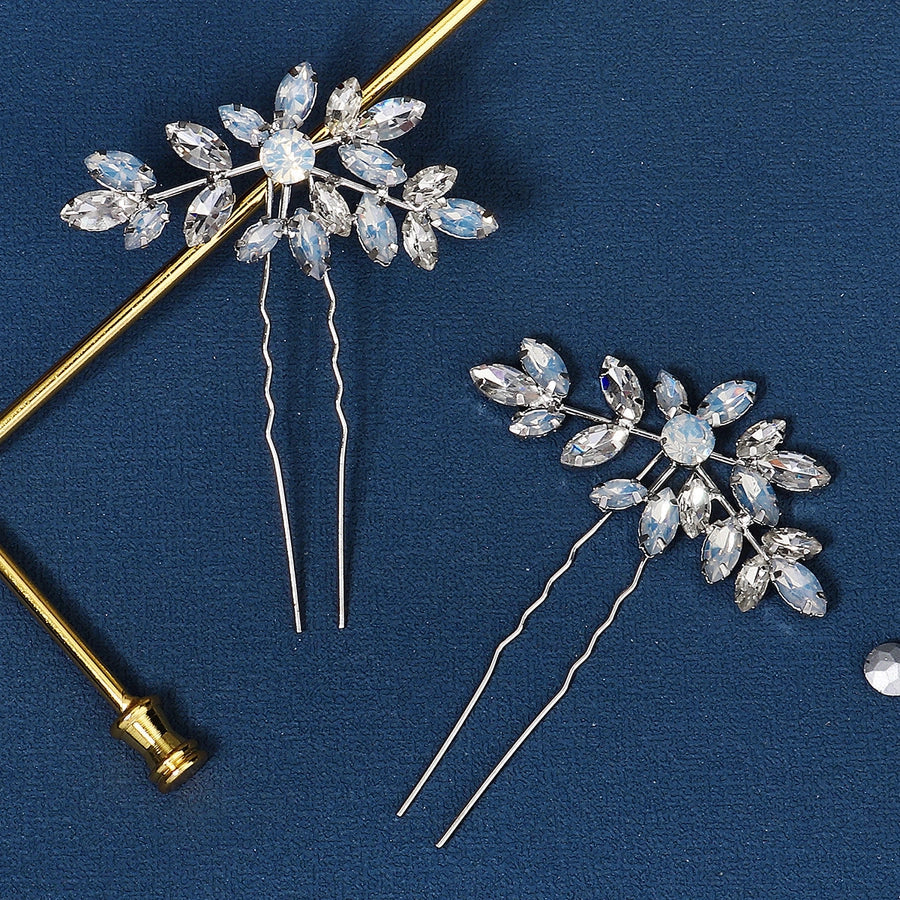 Antique U-shaped Hairpin Hair Accessories Simple Rhinestone Pin Hairpin Photography Portrait High-end Hair Hairpin