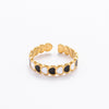 Jewelry Elegant Devil's Eye Star Heart Shape 304 Stainless Steel Open Rings