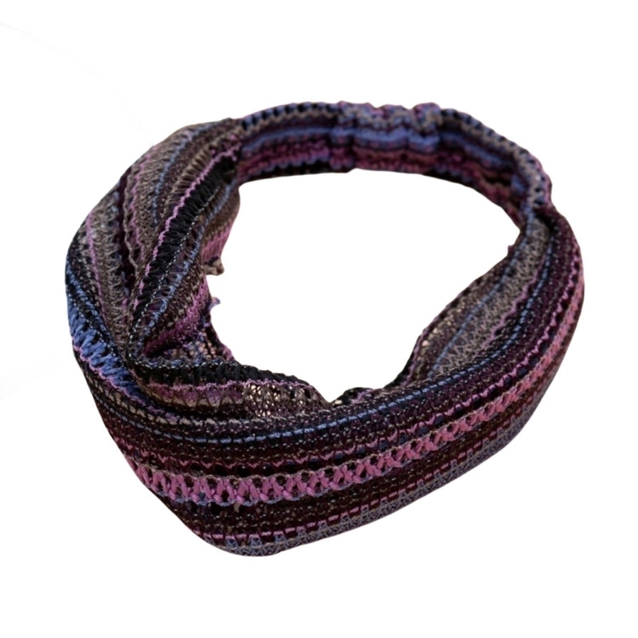 women's casual retro stripe cloth printing hair band