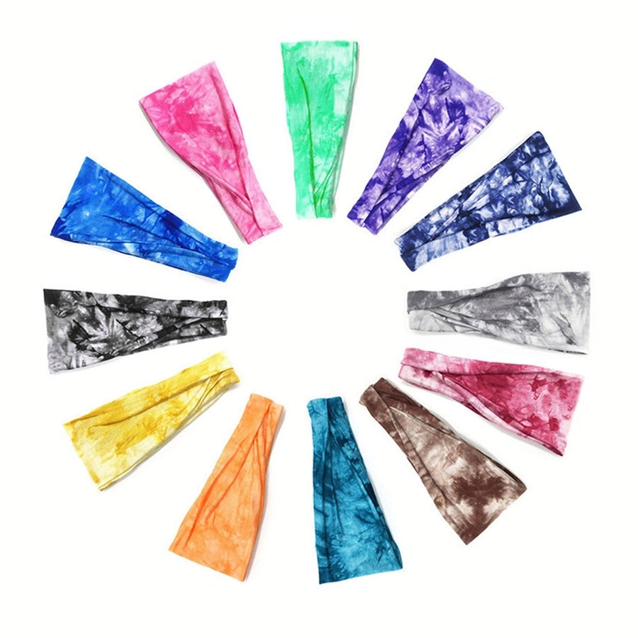 Women's Men's Casual Simple Style Gradient Color Flower Cloth Hair Band